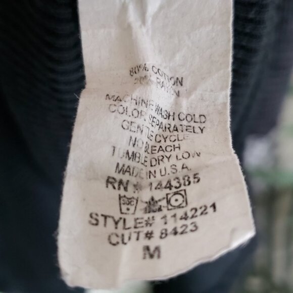 American Able Boho Chic Long Sleeve Knit Ethnic Cuff Thermal Top size M Western - Picture 8 of 14